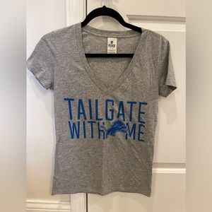 Detroit Lions NFL Victoria’s Secret VS Pink Special Edition V-neck Tee - Sz S